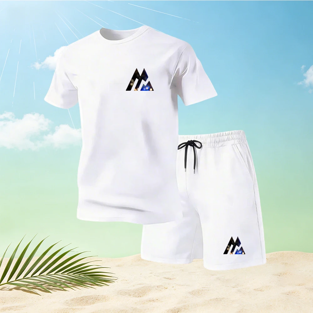 Streetwear Brand T Shirt - 2026Summer Men's Fashion T-Shirts Sets O-neck