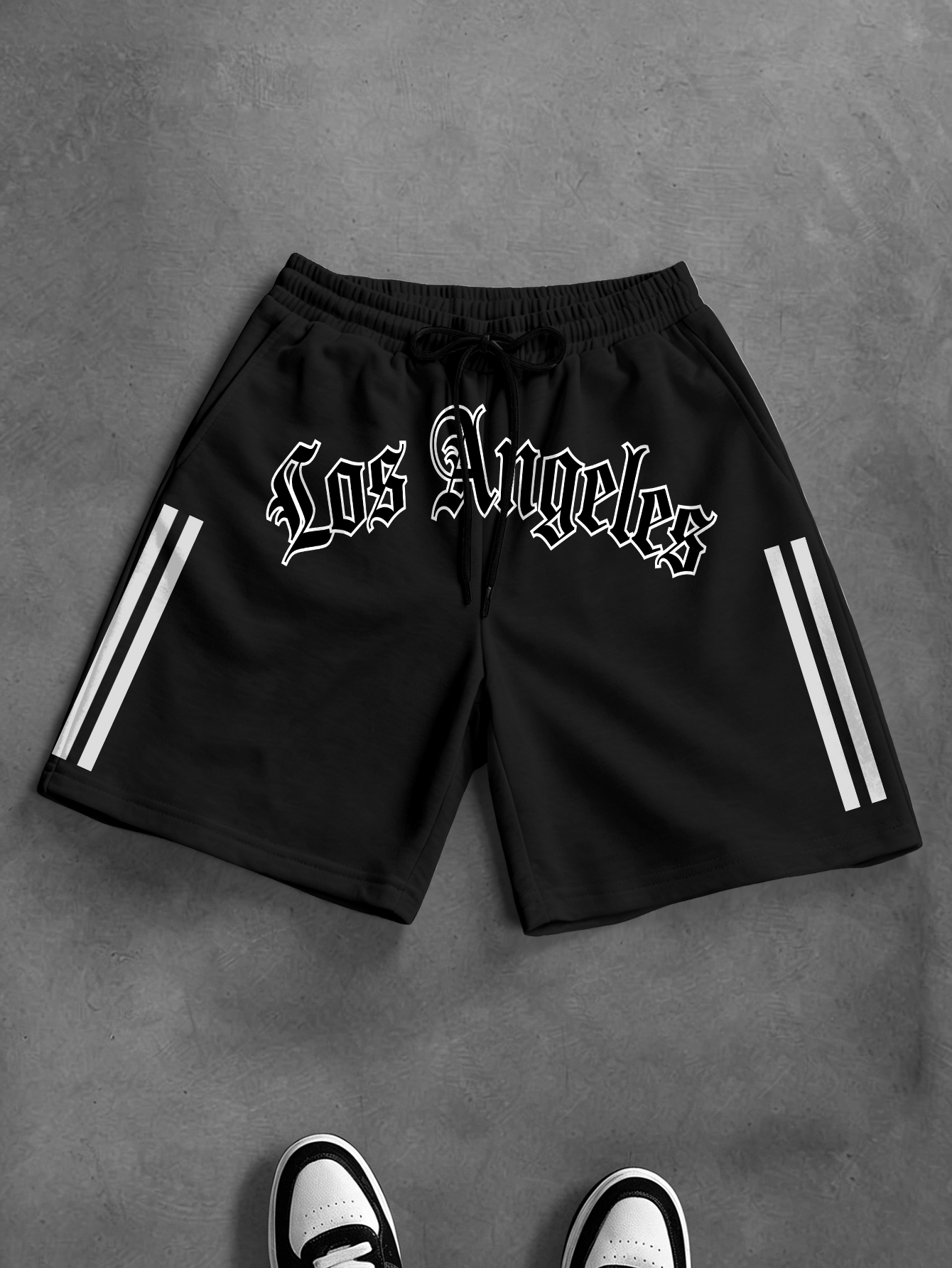 Streetwear Brand Los Angeles - Men's Oversized Gothic Streetwear Shorts Brand