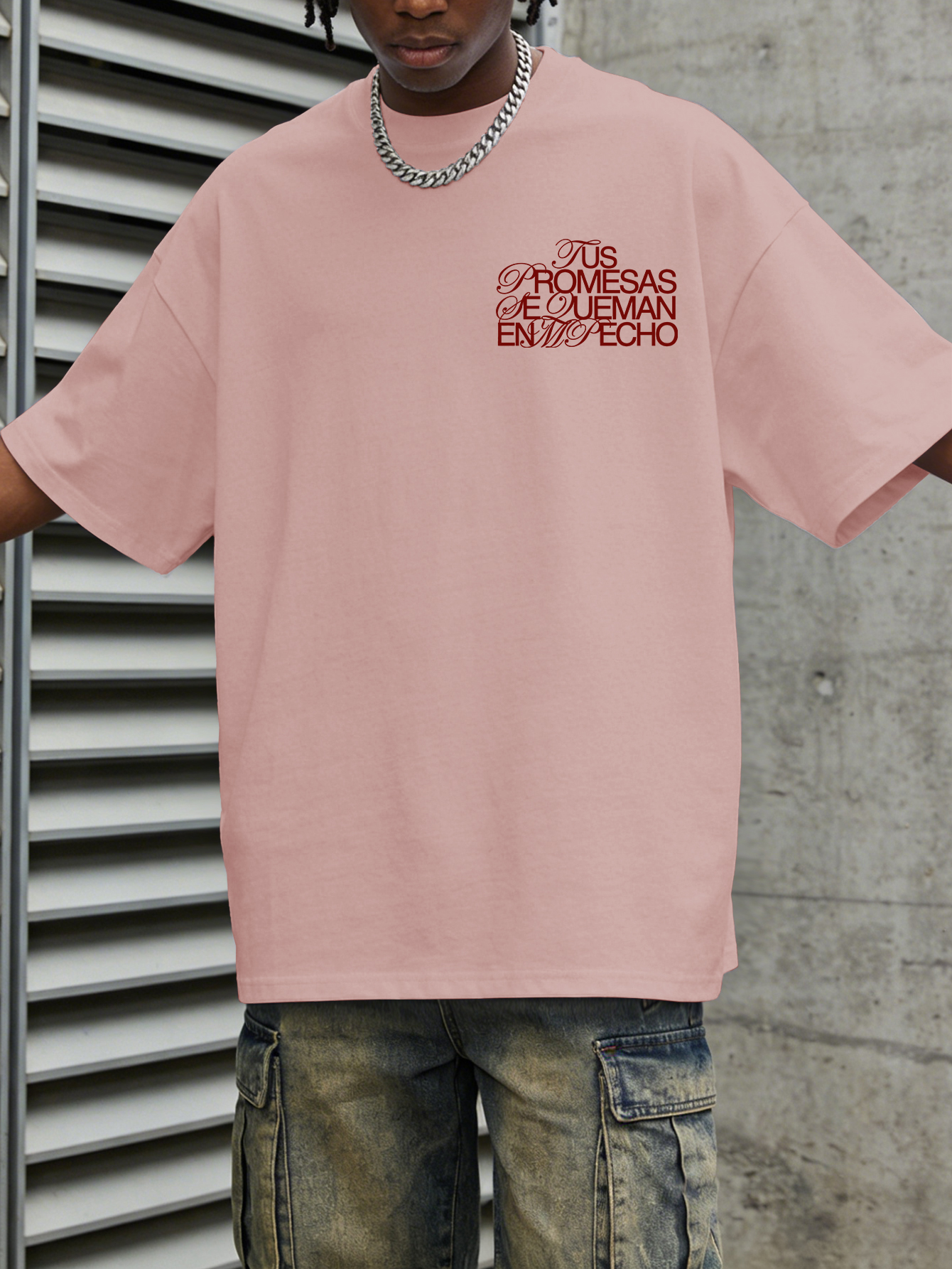 Men's Oversized Gothic Streetw - Streetwear Brand Quotes reseña y precio