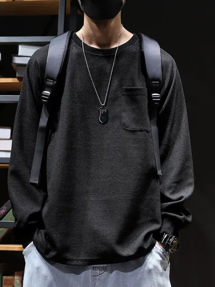 Unicolor Base Layer Sweatshirt - Streetwear Brand Quotes reseña y precio