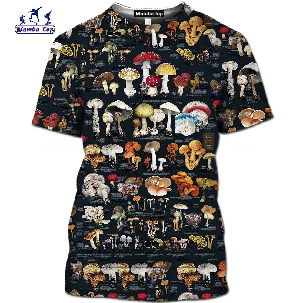 Men T-shirt Retro Mushroom Tee - Streetwear Brand T Shirt reseña y precio