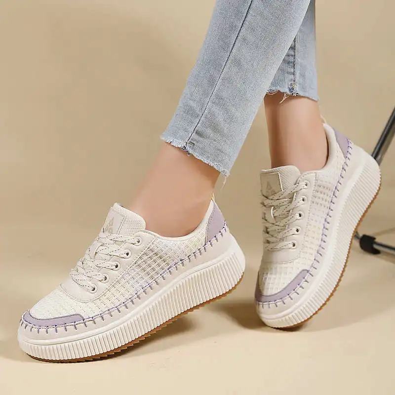 Brown Shoes Woman Flats Autumn - Streetwear Outfit Brand reseña y precio