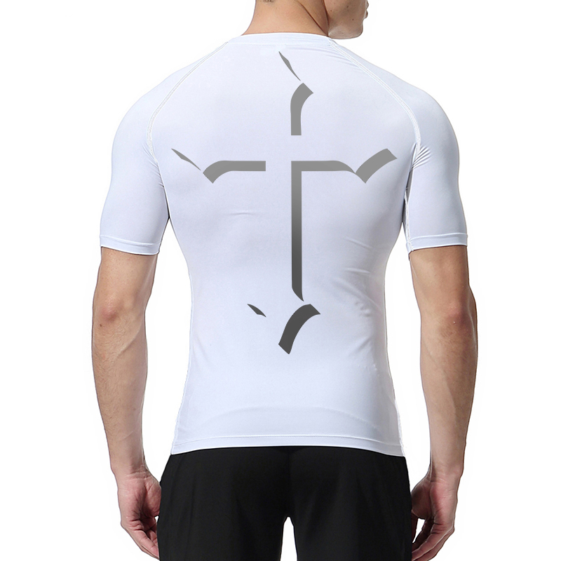 Cross Print Compression Shirt  - Streetwear Brand T Shirt reseña y precio