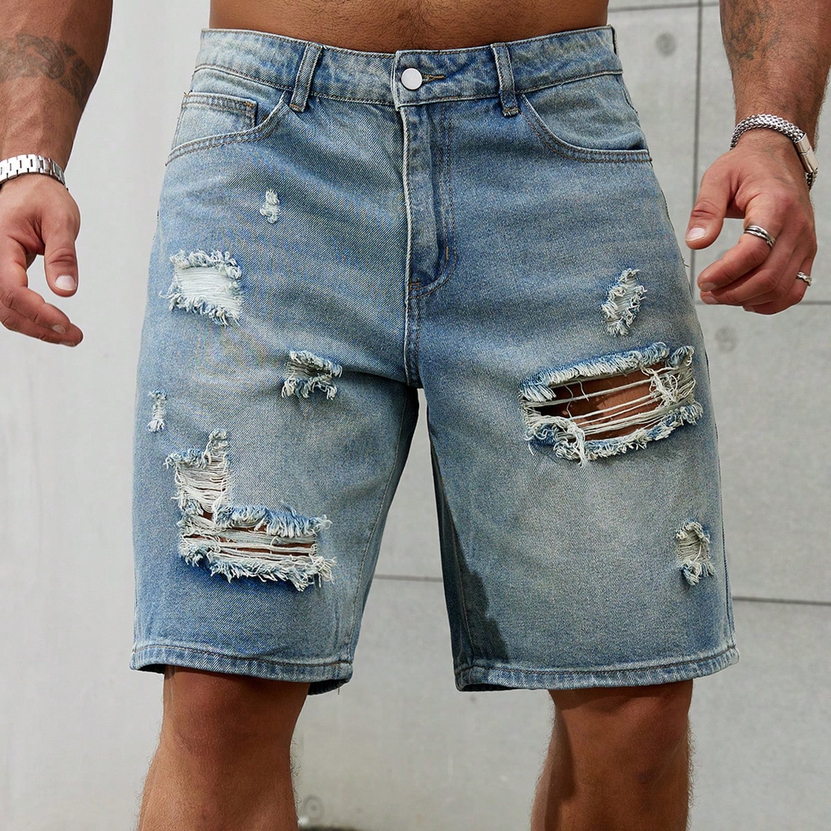 New Fashion Mens Ripped Short  - Streetwear Clothing Brands reseña y precio