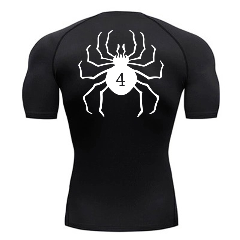 Spider Print Compression Shirt - Streetwear Brand T Shirt reseña y precio