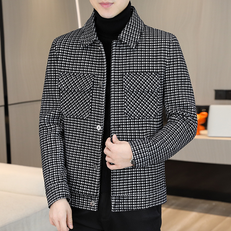 Brand Winter Plaid Woolen Jack - Streetwear Clothing Brands reseña y precio