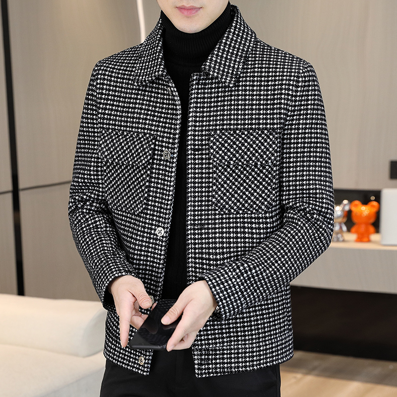 Brand Winter Plaid Woolen Jack - Streetwear Clothing Brands reseña y precio