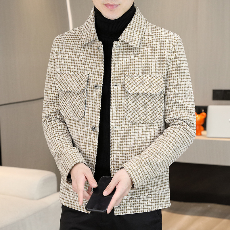Brand Winter Plaid Woolen Jack - Streetwear Clothing Brands reseña y precio