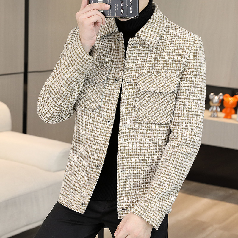 Brand Winter Plaid Woolen Jack - Streetwear Clothing Brands reseña y precio
