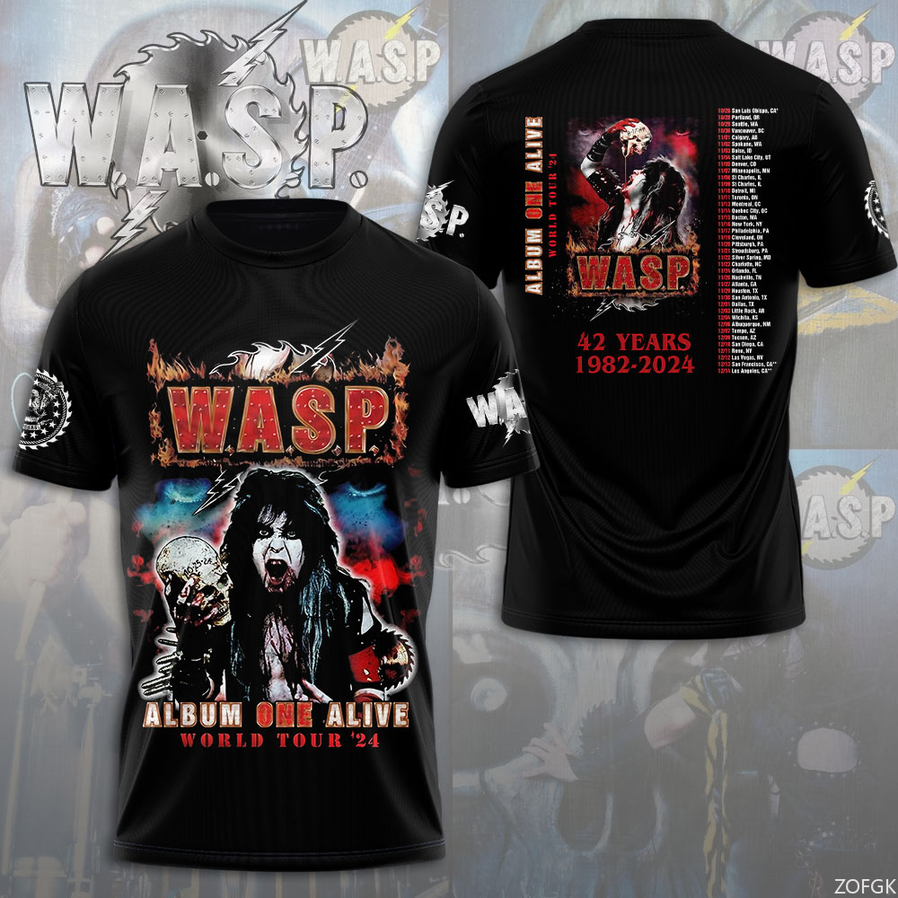W.A.S.P Rock 3D Printing T-shi - Streetwear Brand T Shirt reseña y precio